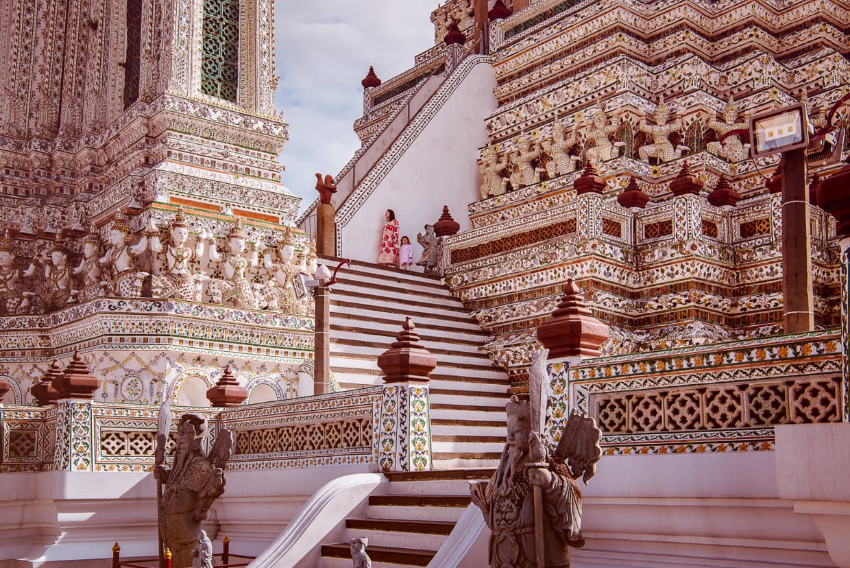 The stairs on Wat Arun.