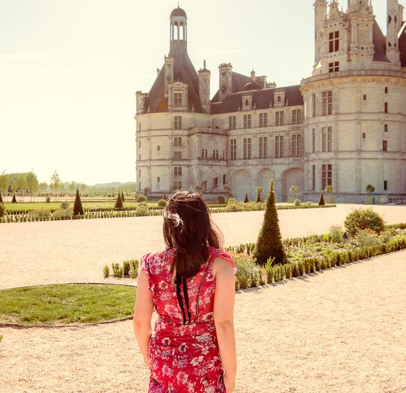 Walking through the Chateau de Chambord Gardens during our stay in the Loire Valley.