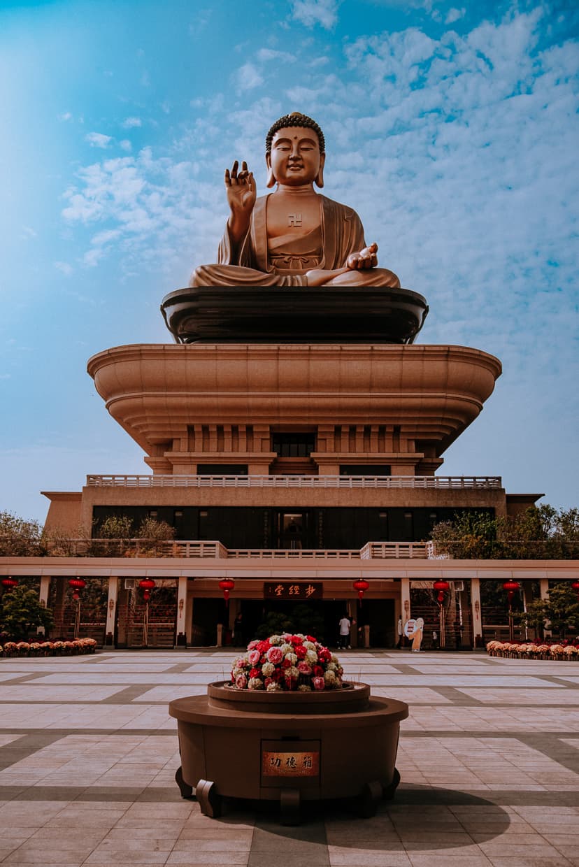 The Fo Guang Shan Big Buddha in Kaohsiung, Taiwan.