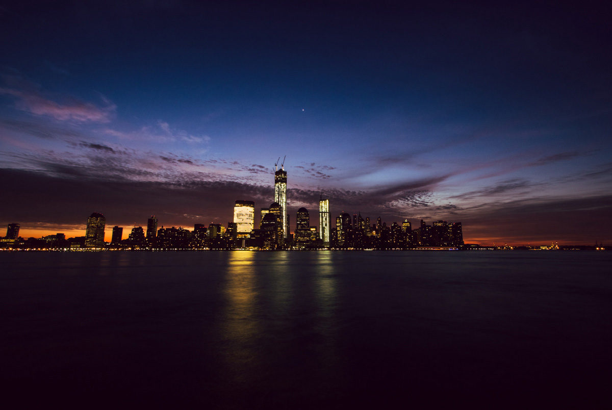 Manhattan Skyline from Jersey City Harborside