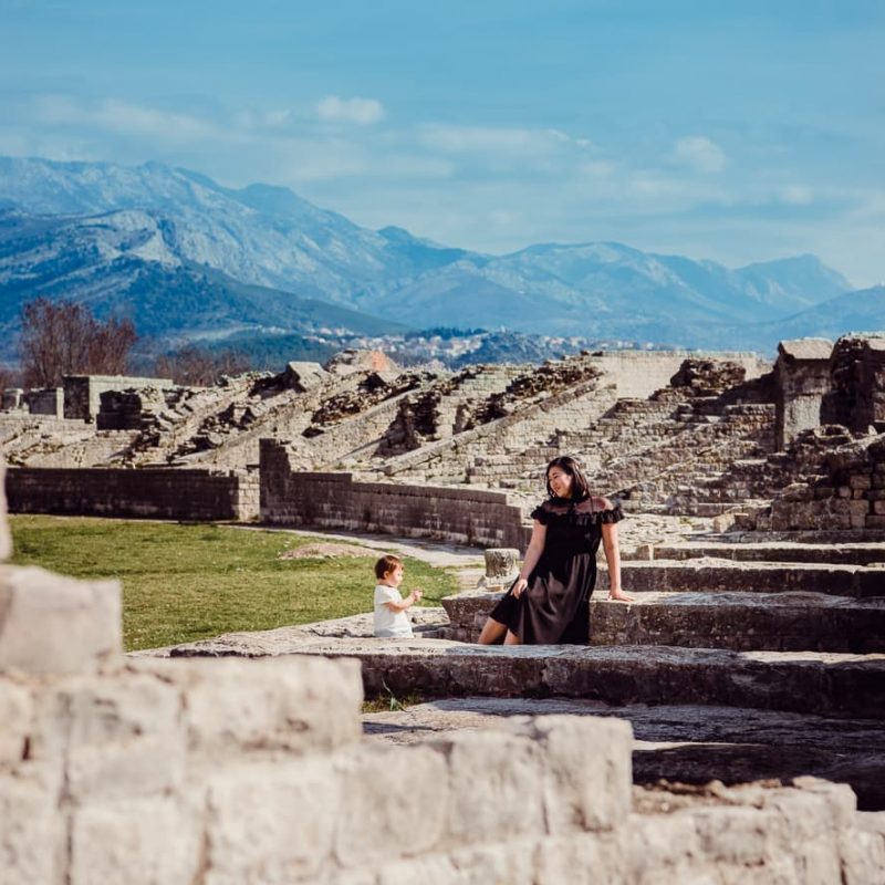 The Amphitheater of Salona near Split, Croatia.
