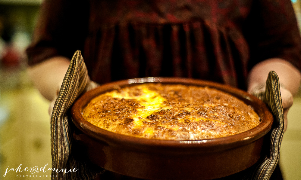 Our Airbnb host made us a delicious vegetable frittata for breakfast. I took a picture