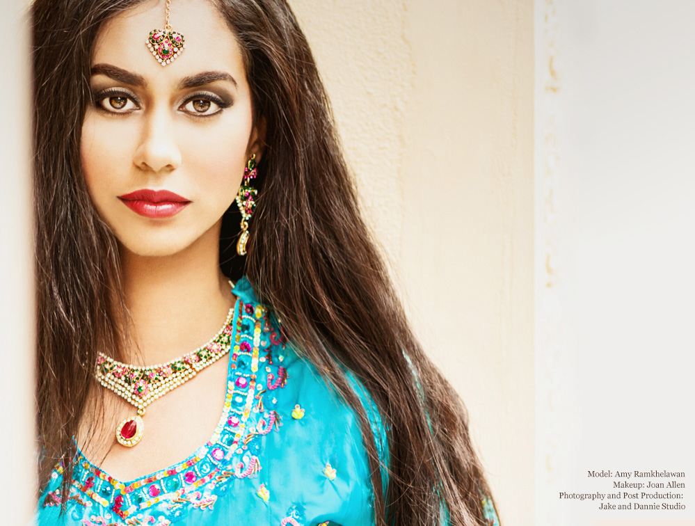 Glamour photography in indian style clothing