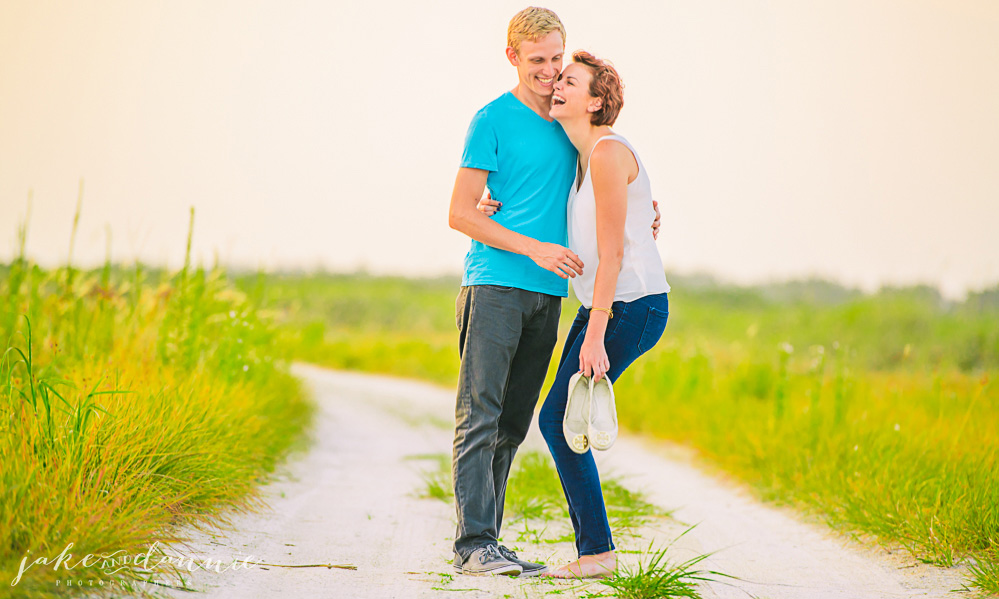 Susie and Trevor, couples photography at Fort DeSoto, Florida