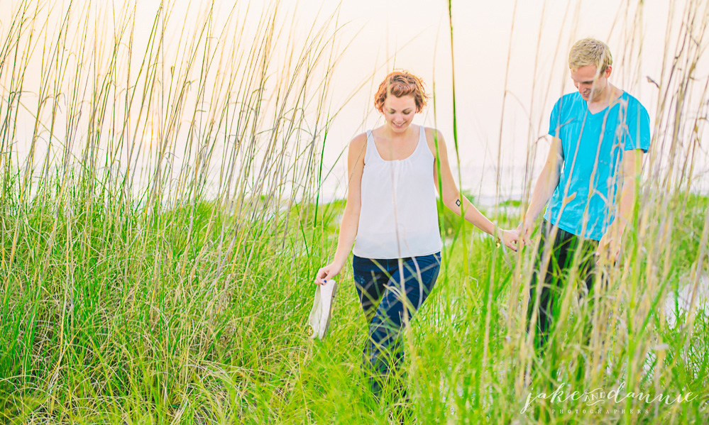 Exploring the dunes together while their photographers take pictures