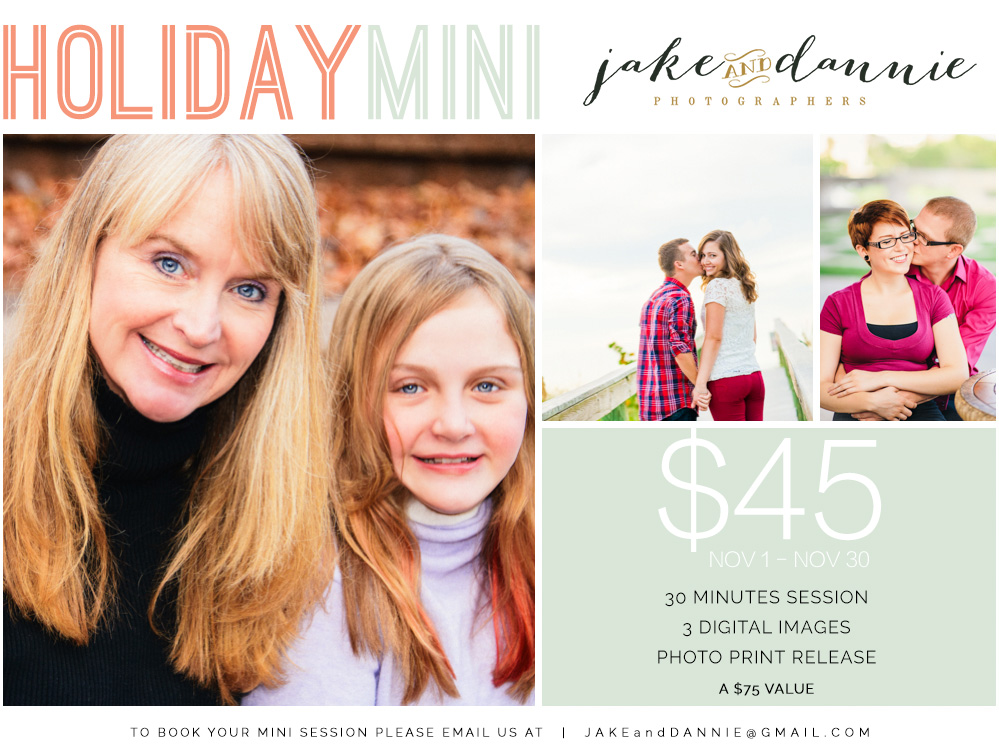 It's time to book a holiday photo session